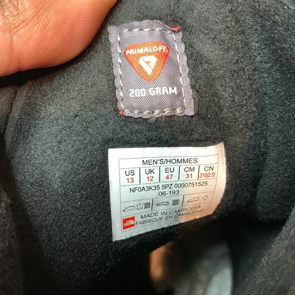 The North Face Ozone Park Winter Boots Black Men’s Size 13 *NEW*